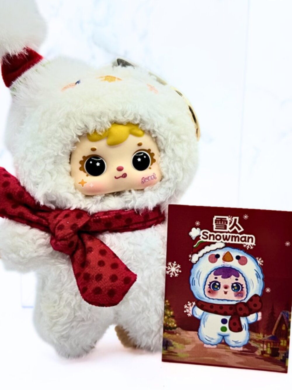 Samuel Christmas Lullaby Snowman Plush Apple Scent